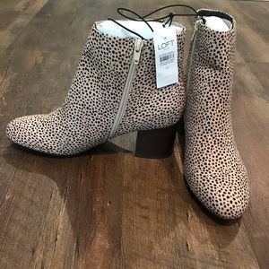 Loft Outlet - Spotted Side Zip Booties